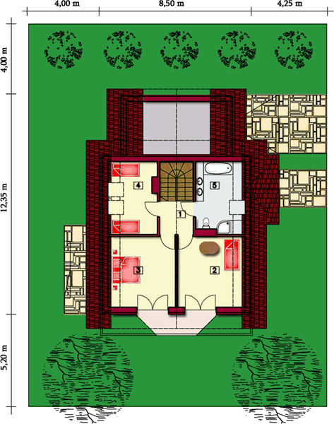 Poddasze projektu Zielony Raj 58