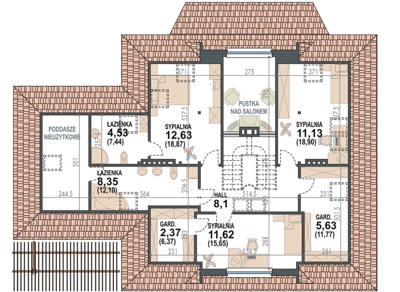 Poddasze projektu Pinokio II 2G