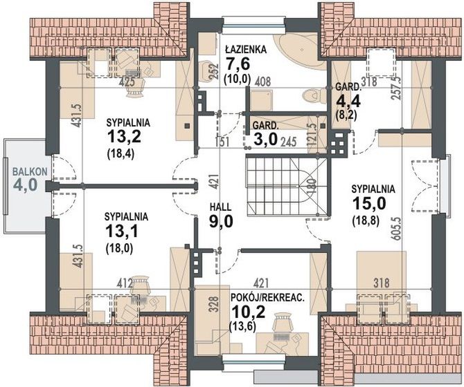 Poddasze projektu Plastuś II