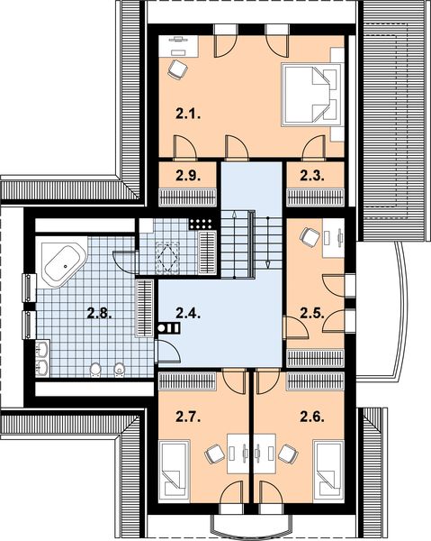 Poddasze projektu L-16 Dom tradycyjny