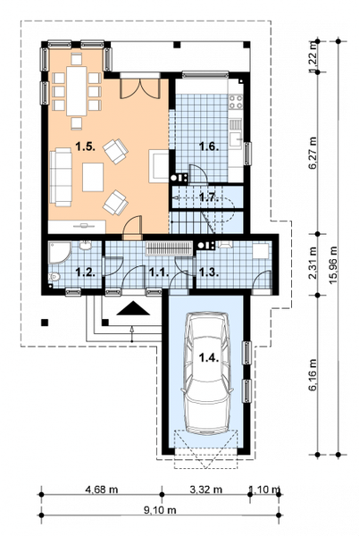 Parter projektu A-101 Dom szkieletowy