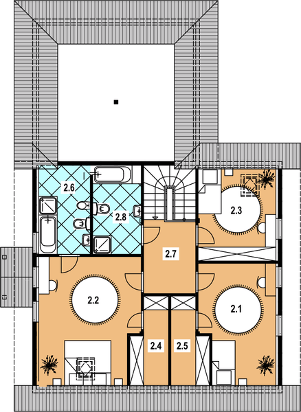 Poddasze projektu L-78 Dom szkieletowy