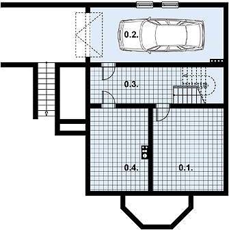 Piwnica projektu L-85 Dom z bali