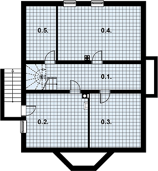Piwnica projektu L-50 Dom zielona murowany