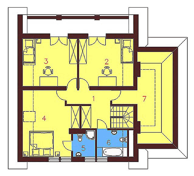 Poddasze projektu Kwitnąca Olimpia 50