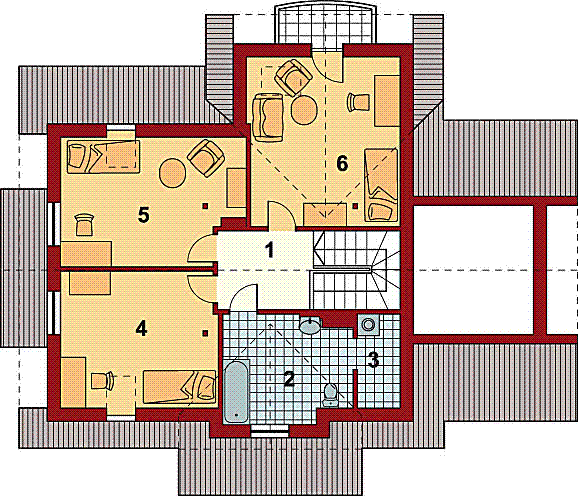 Poddasze projektu Ania