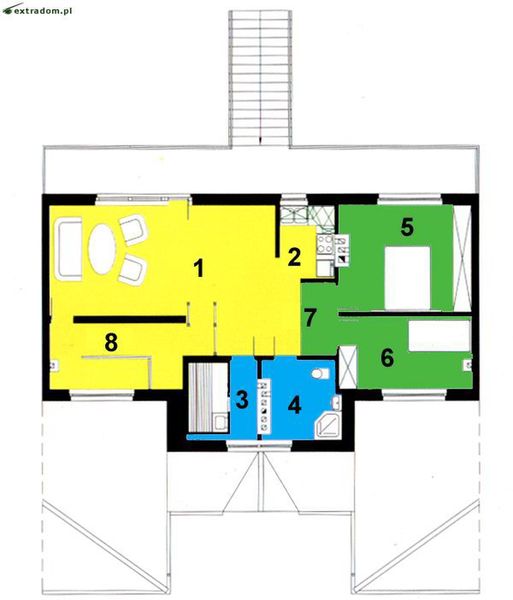 Poddasze projektu DOM PREZYDENTA