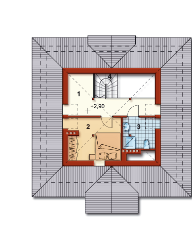 Poddasze projektu Milena