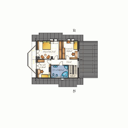 Poddasze projektu CHABER REX EX-918