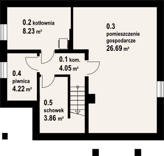 Piwnica projektu grabie średnie 9