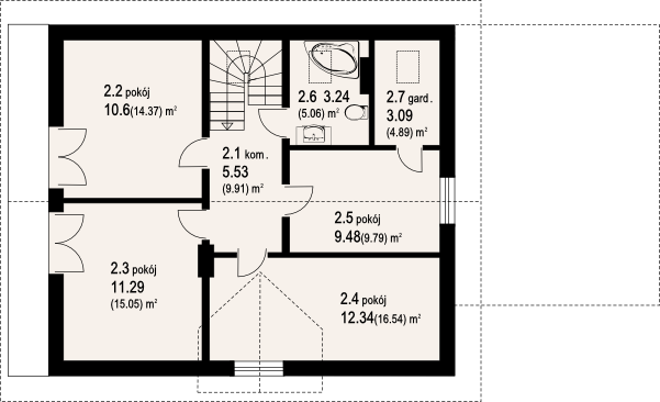 Poddasze projektu osielec