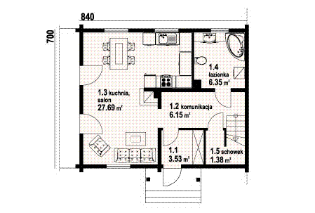 Parter projektu Grybów drewniany bliźniak
