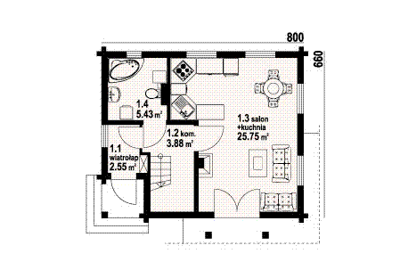Parter projektu Grabie małe drewniane