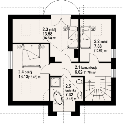 Poddasze projektu dukla