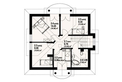 Poddasze projektu Jasienica