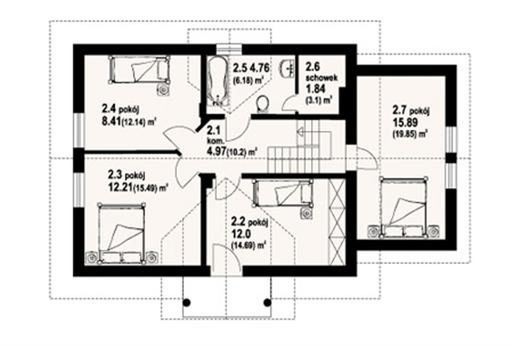 Poddasze projektu Biskupice 9