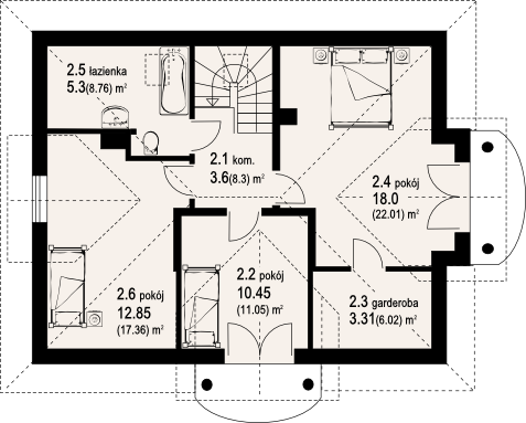 Poddasze projektu milówka