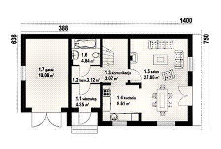 Parter projektu Osiek wąski 22