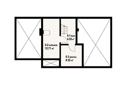 Piwnica projektu Osiek wąski 22