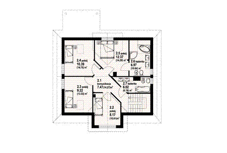 Poddasze projektu DUPLIKAT Brzostek dw