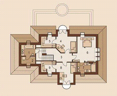 Poddasze projektu ERYDAN I
