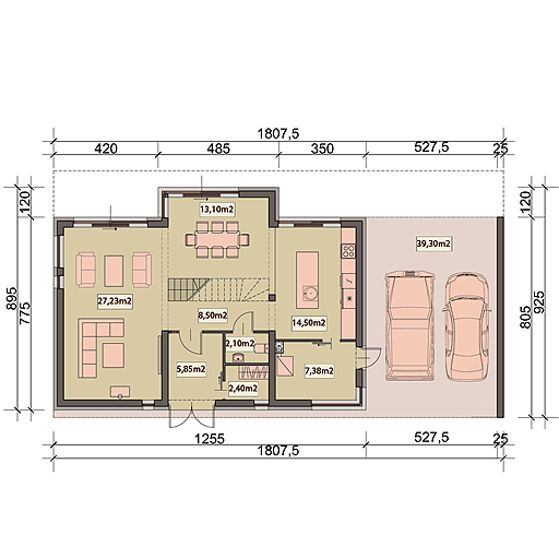 Parter projektu House 09 stary