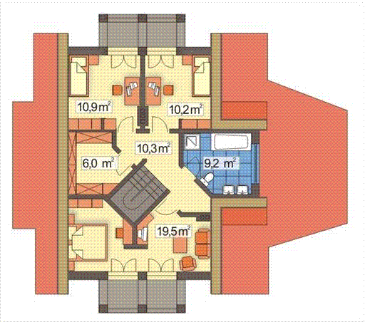 Poddasze projektu POD CHMURKĄ B