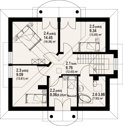 Poddasze projektu jasienica 2