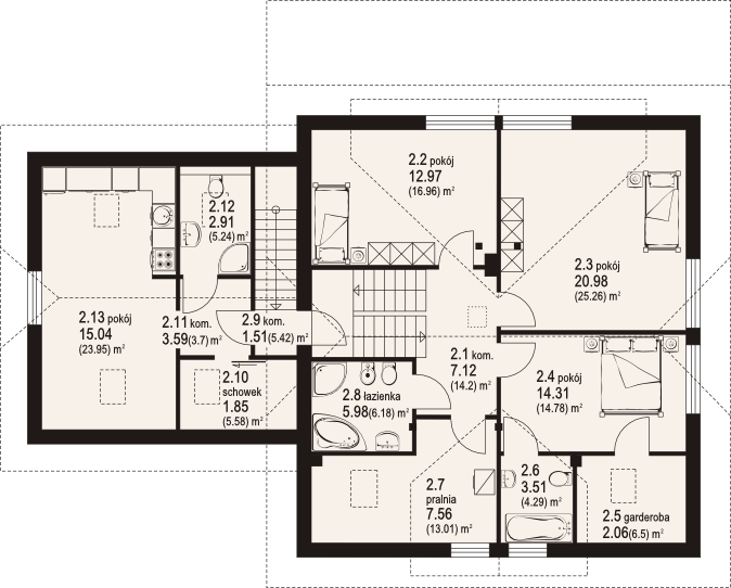 Poddasze projektu masłów