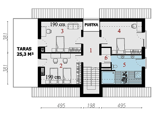 Poddasze projektu Aysha