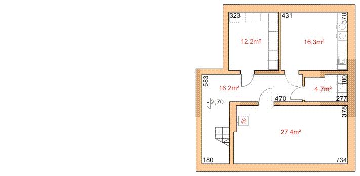 Piwnica projektu Dom przy Kaszmirowej