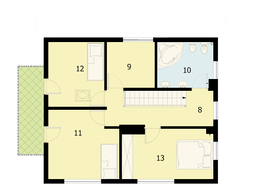 Poddasze projektu D64 Tomasz