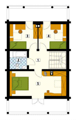 Poddasze projektu Konwalia 2 bal (duplikat)