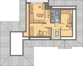 Poddasze projektu WM 08 Czajka etap II