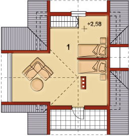Poddasze projektu BR 095