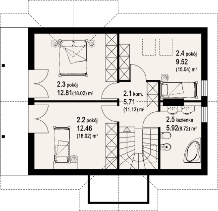 Poddasze projektu olszowiec