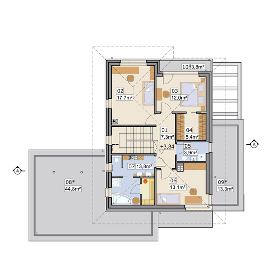 Piętro 1 projektu AJR_27_A2