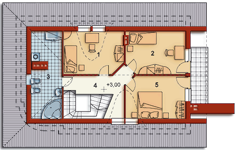Poddasze projektu GNIEWKO DUŻY