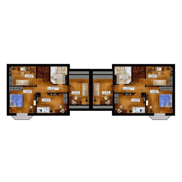 Poddasze projektu Dom Gościnny