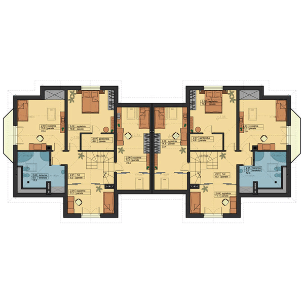 Poddasze projektu Dom Elegancki