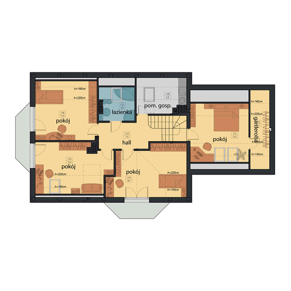 Poddasze projektu Dom Wyjątkowy