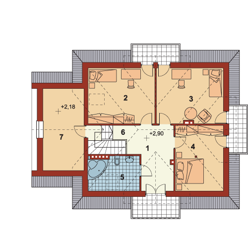 Poddasze projektu Pietro