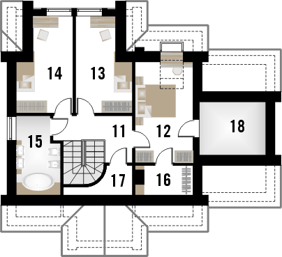 Poddasze projektu Adagio