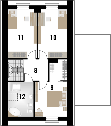 Poddasze projektu Adria