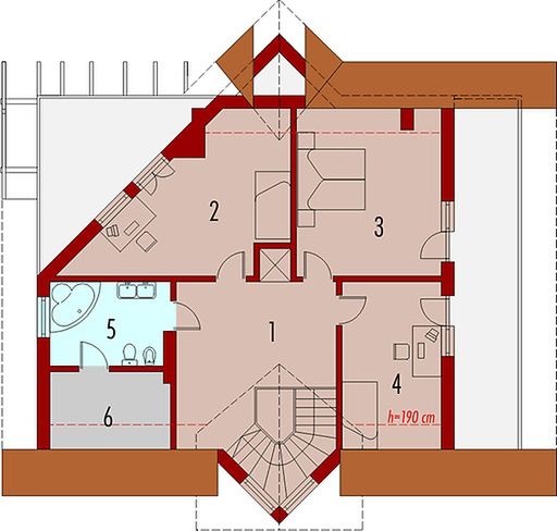 Poddasze projektu Daria G1 (duplikat)