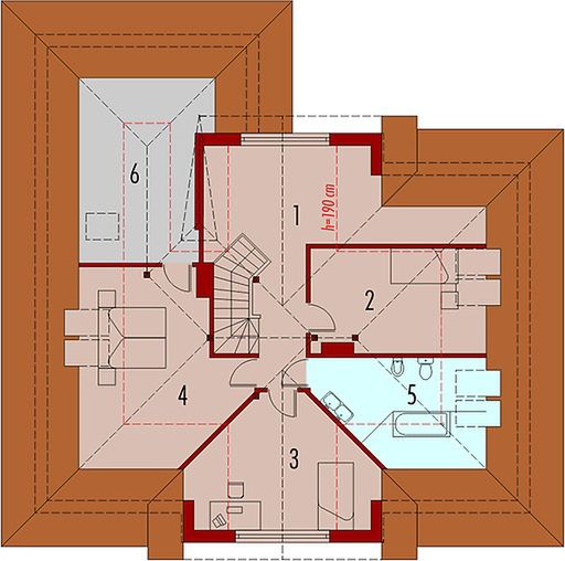 Poddasze projektu Danka G1 (duplikat)