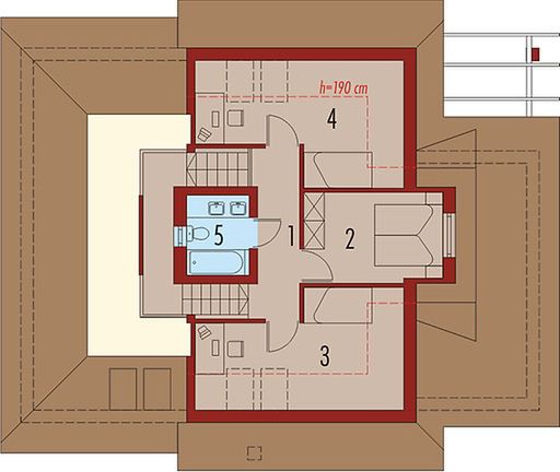 Poddasze projektu Eliza G1 (duplikat)