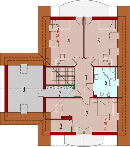 Poddasze projektu Adamina G1 (duplikat)