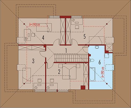 Poddasze projektu Emeryka G2 (duplikat)