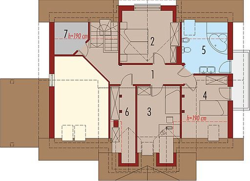 Poddasze projektu Elena G1 (duplikat)